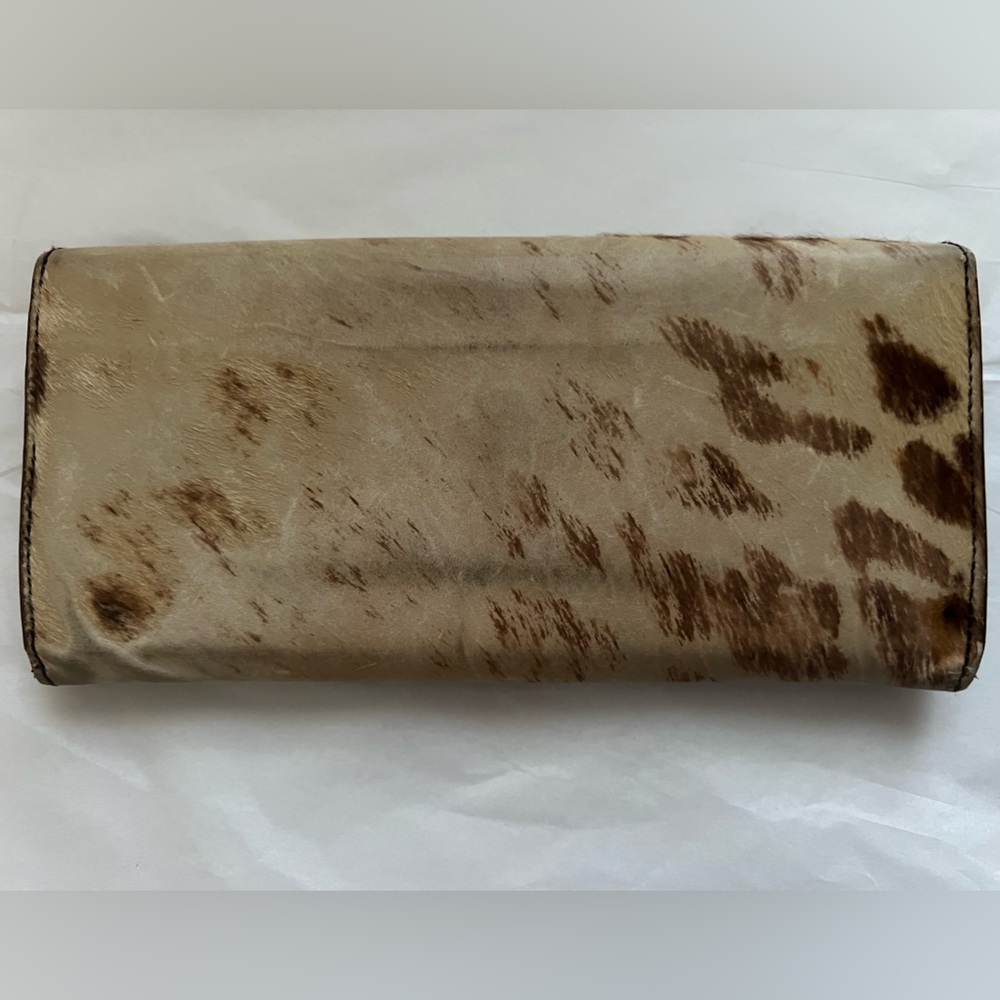 PRADA Leopard Print Pony Hair Wallet - Picture 4 of 7